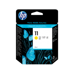 HP C4838A, HP 11, Оригинальный струйный картридж HP, Желтый for Business Inkjet 2200/2250, 28 ml, up to 2550 pages. (C4838A)