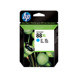 HP C9391AE, HP 88XL, Оригинальный струйный картридж HP увеличенной емкости, Голубой (C9391AE)