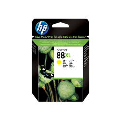 HP C9393AE, HP 88XL, Оригинальный струйный картридж HP увеличенной емкости, Желтый (C9393AE)