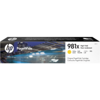 HP 981X, Оригинальный картридж HP PageWide увеличенной емкости, Желтый (L0R11A)