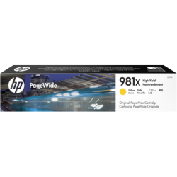 HP L0R11A, HP 981X, Оригинальный картридж HP PageWide увеличенной емкости, Желтый (L0R11A)