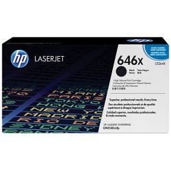 HP CE264X, Картридж с тонером HP 646X LaserJet, черный (CE264X)