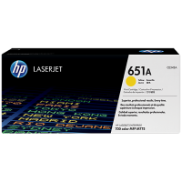 HP 651A, Оригинальный лазерный картридж HP LaserJet, Желтый for LaserJet 700 Color MFP775, up to 16000 pages. (CE342A)