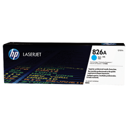 HP CF311A, HP 826A, Оригинальный лазерный картридж HP LaserJet, Голубой for Color LaserJet M855dn/x+/xh, up to 31500 pages. (CF311A)