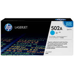 HP Q6471A, Картридж с тонером HP 502A LaserJet, голубой (Q6471A)