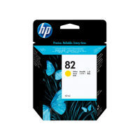HP 82, Струйный картридж DesignJet, 69 мл, Желтый for DesignJet 500/800, 69 ml, up to 1750 pages, 5%. (C4913A)