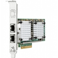 HPE 656596-B21, Сетевой адаптер HPE Ethernet Adapter, 530T, 2x10Gb, PCIe(2.0), Qlogic, for G7/Gen8/Gen9/Gen10 servers