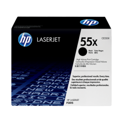 HP CE255XD, HP 55X, Упаковка 2шт, Оригинальные лазерные картриджи HP LaserJet увеличенной емкости, Черные for Laser Jet P3015/Pro 500 MFP M521/MFP M525, up to 12500 pages. (CE255XD)