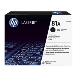 HP CF281A, HP 81A, Оригинальный лазерный картридж HP LaserJet, Черный for LaserJet Enterprise M604/M605/M606/M630 MFP, up to 10500 pages.(CF281A)