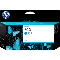 HP 745, Струйный картридж HP DesignJet, Голубой, 130 мл for DesignJet Z2600/Z600 (F9J97A)